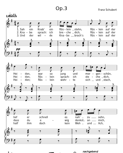 Heidenröslein, D.257 (Op.3)