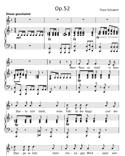 Lied des gefangenen Jägers, D.834 (Op.52)