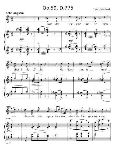 Dass sie hier gewesen (Op.59, D.775) preview