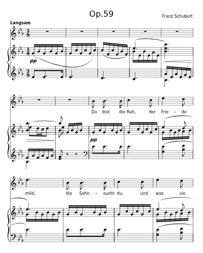 Du bist die Ruh (Op.59)