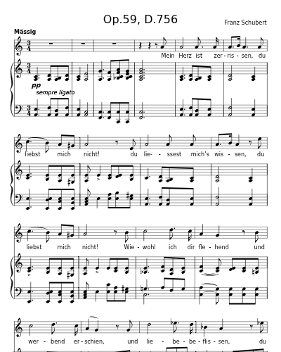 Du liebst mich nicht (Op.59, D.756)