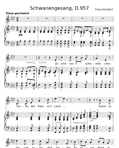 Das Fischermädchen (Schwanengesang, D.957)