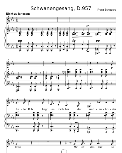 Kriegers Ahnung (Schwanengesang, D.957)