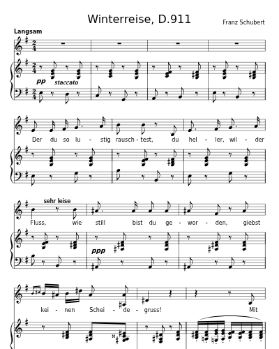 Auf dem Flusse (Winterreise, D.911)