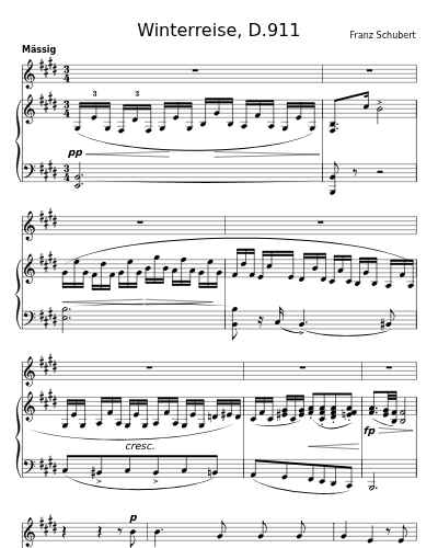Der Lindenbaum (Winterreise, D.911) preview