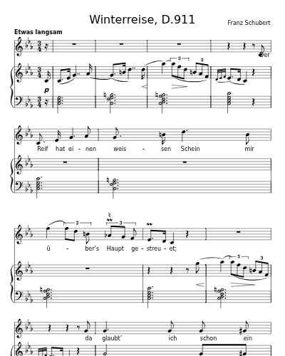 Der greise Kopf (Winterreise, D.911)