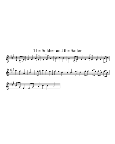 The Soldier and the Sailor sheet music preview