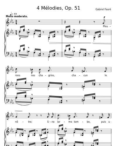 Larmes (4 Mélodies, Op. 51)