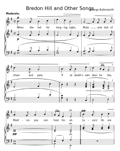 When the Lad for Longing Sighs (Bredon Hill and Other Songs)