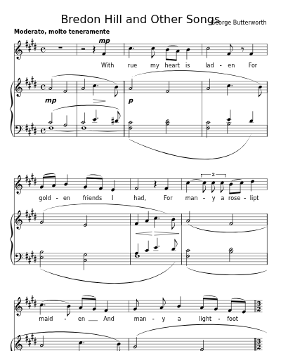 With Rue my Heart is Laden (Bredon Hill and Other Songs)