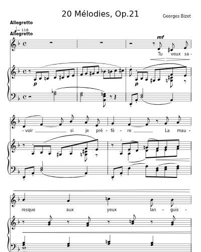 J’aime l’amour (Extrait de l’opéra comique “Djamileh”) (20 Mélodies, Op.21) preview