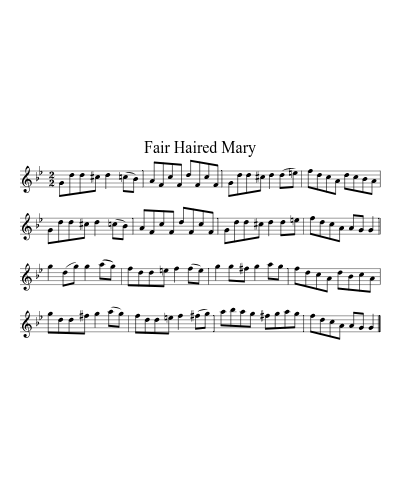 Fair haired Mary (Version 2)