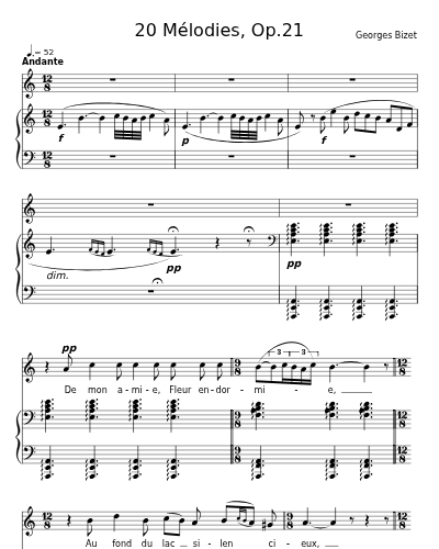 Sérénade (20 Mélodies, Op.21)