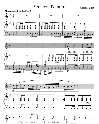 Guitare (Feuilles d'album)