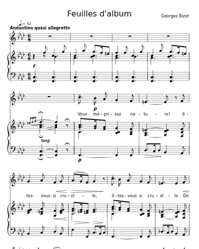 Sonnet (Feuilles d'album)