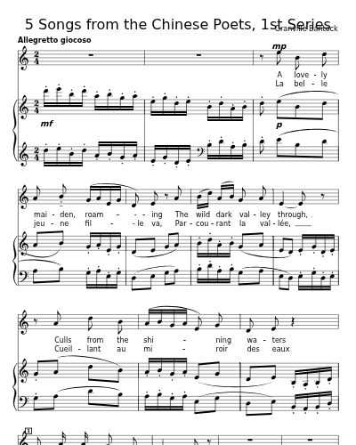 Return of Spring (5 Songs from the Chinese Poets, 1st Series) preview