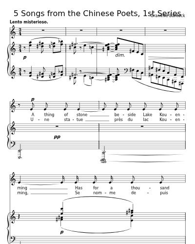 The Celestial Weaver (5 Songs from the Chinese Poets, 1st Series) preview