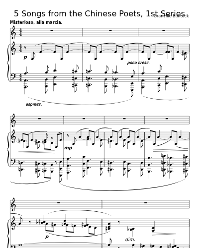 The Ghost Road (5 Songs from the Chinese Poets, 1st Series)