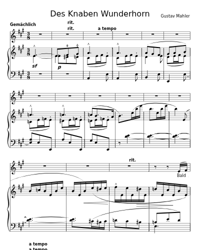 Rheinlegendchen (Des Knaben Wunderhorn)