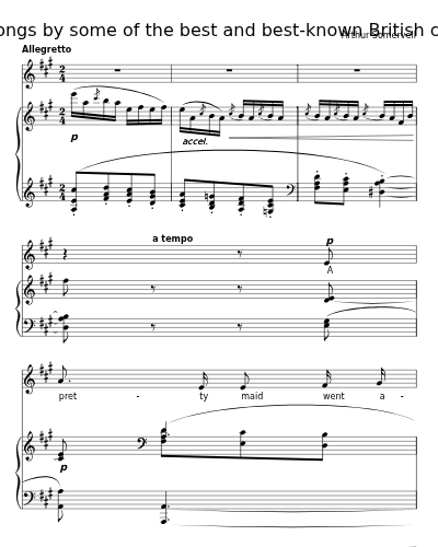 A Pretty Maid (12 New Songs by some of the best and best-known British composers) preview