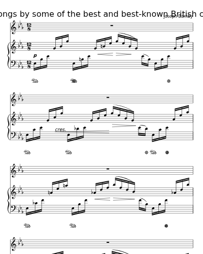 Constancy (12 New Songs by some of the best and best-known British composers)