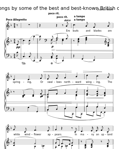 The Windflower (12 New Songs by some of the best and best-known British composers)