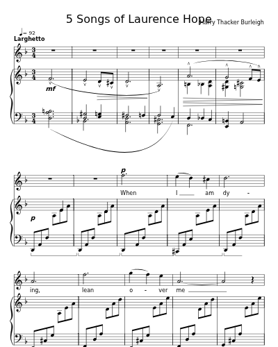 Till I Wake (5 Songs of Laurence Hope)