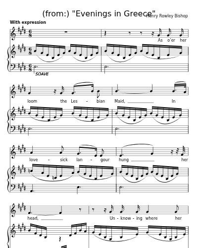 Sappho at her Loom ((from:) "Evenings in Greece")