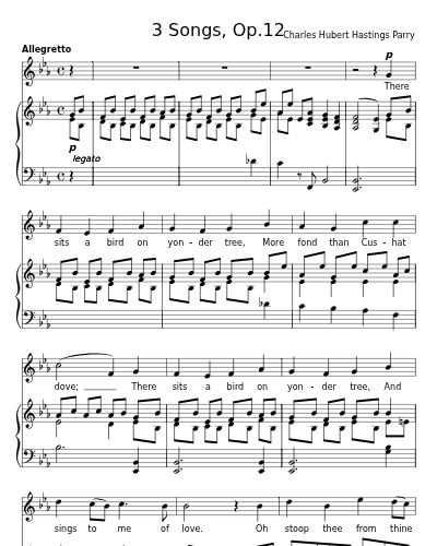 More Fond than Cushat Dove (3 Songs, Op.12) preview