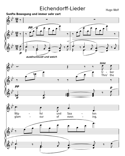 Verschwiegene Liebe (Eichendorff-Lieder)