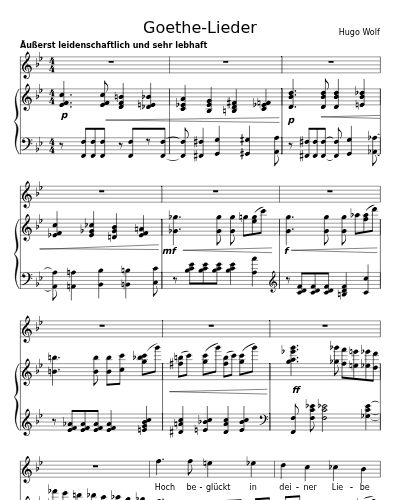 Hoch beglückt in deiner Liebe (Goethe-Lieder) preview