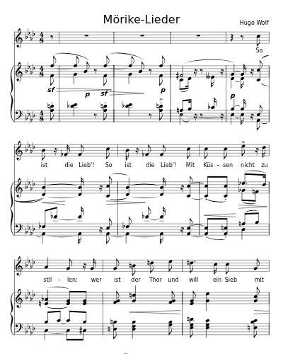 Nimmersatte Liebe (Mörike-Lieder)