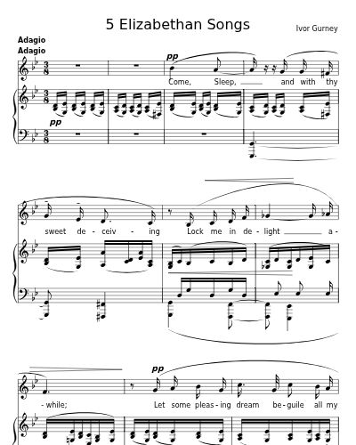 Sleep (5 Elizabethan Songs)
