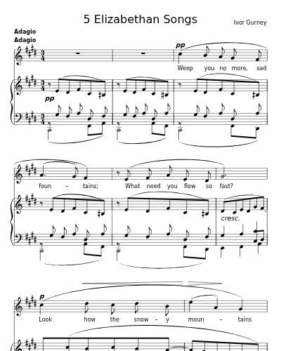 Tears (5 Elizabethan Songs) preview