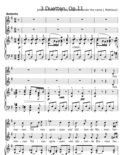 Das Lied der Nachtigall (3 Duetten, Op.11)