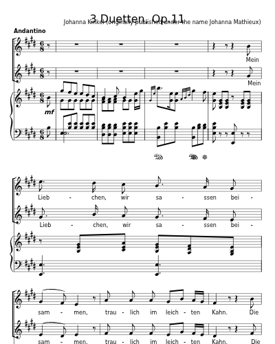 Die Geisterinsel (3 Duetten, Op.11)