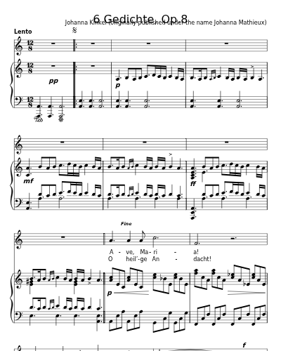 Abendfeier (6 Gedichte, Op.8) preview