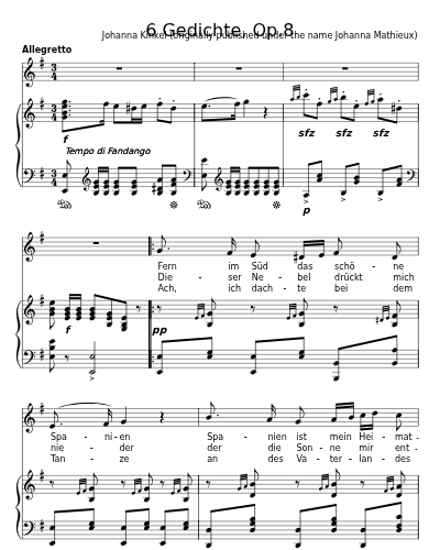 Der Spanische Zitherknabe (6 Gedichte, Op.8)