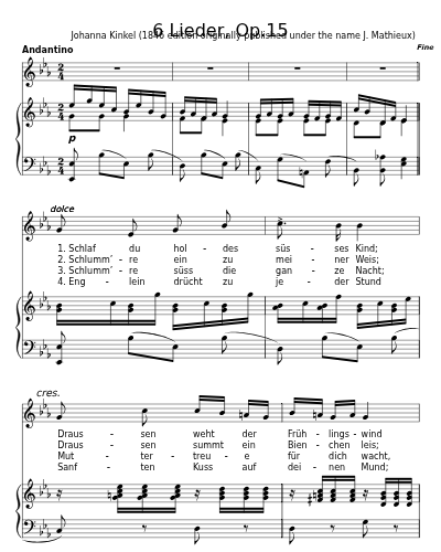 Wiegenlied (6 Lieder, Op.15)