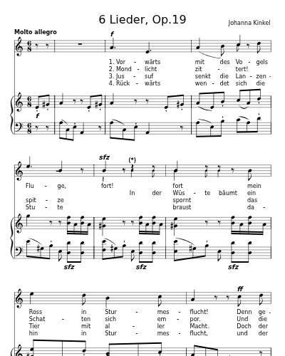 Beduinen-Romanze (6 Lieder, Op.19)