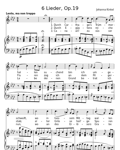 Durch Carthago's Trümmerhallen (6 Lieder, Op.19) preview