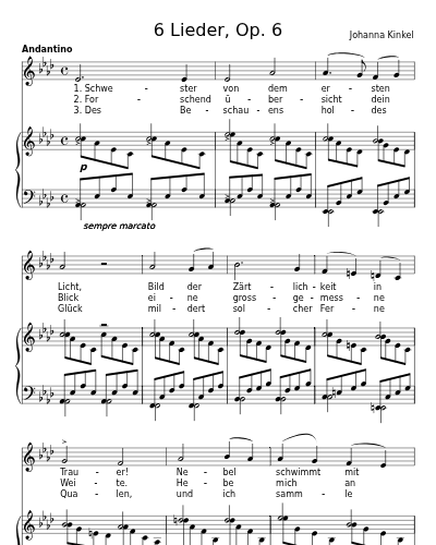 An Luna (6 Lieder, Op. 6) preview