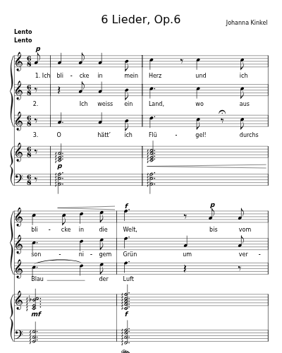 Sehnsucht nach Griechenland (6 Lieder, Op.6) preview