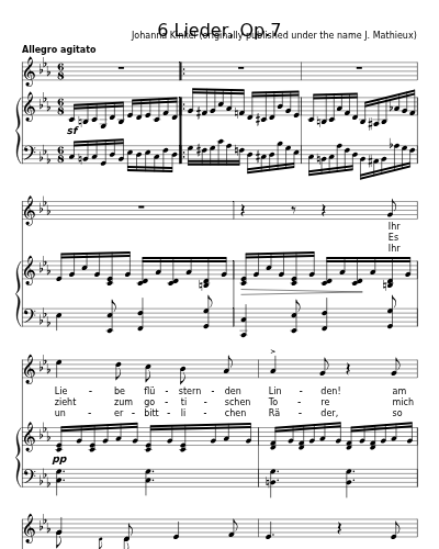 Vorüberfahrt (6 Lieder, Op.7)