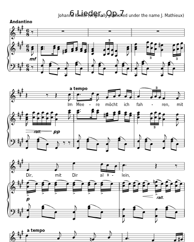 Wunsch (6 Lieder, Op.7)