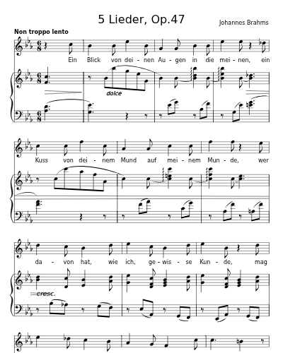 Die Liebende schreibt (5 Lieder, Op.47)