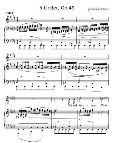 Abenddämmerung (5 Lieder, Op.49)