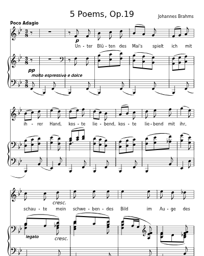 Der Kuss (5 Poems, Op.19)