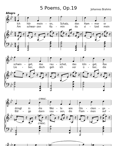 Der Schmied (5 Poems, Op.19)