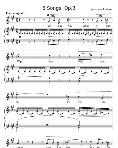 Lied (6 Songs, Op.3)